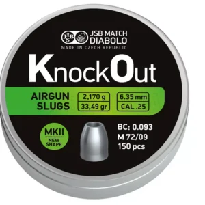 Diabolo JSB KO Slugs MKII 6,35mm 150pcs